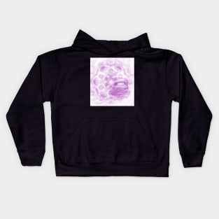 Fractured fractal kaleidoscope with car wreck Kids Hoodie